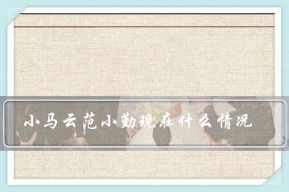 小马云范小勤现在什么情况?还在上学吗-八福集